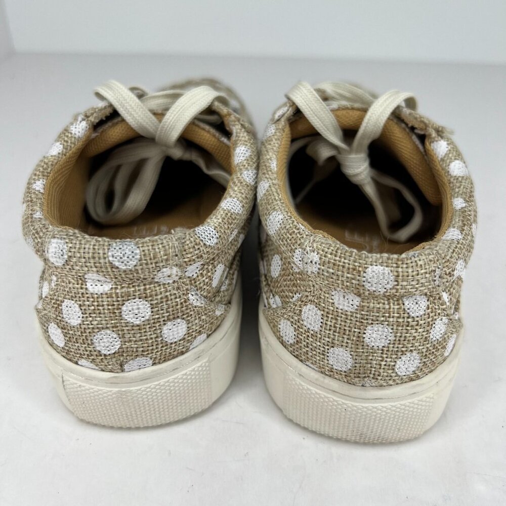 Boutique by Corkys Womens Puzzle Brown Polka Dots Low Lace Up Size 7 Sneakers - Picture 5 of 9
